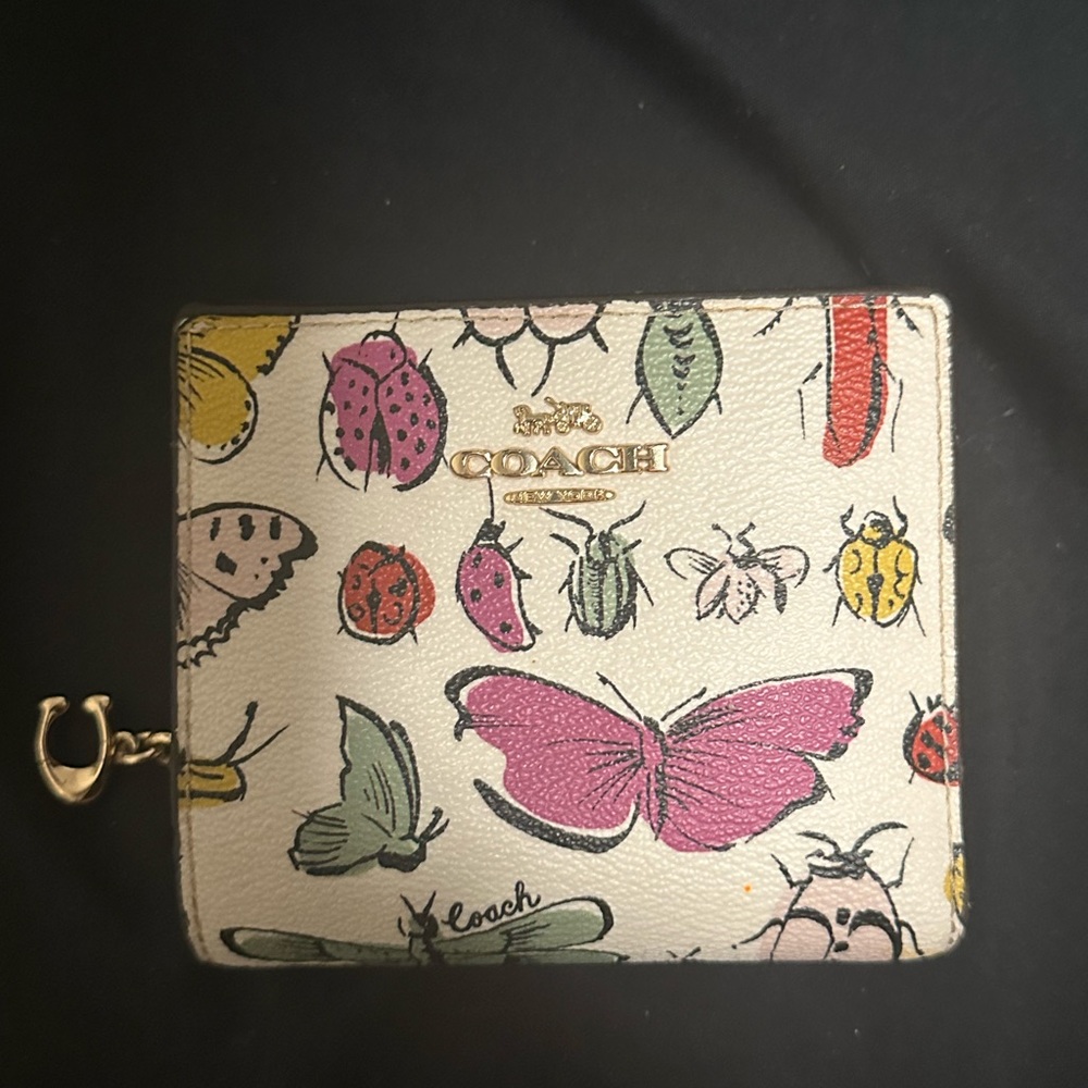 Coach Multicolor Bug Print Wallet